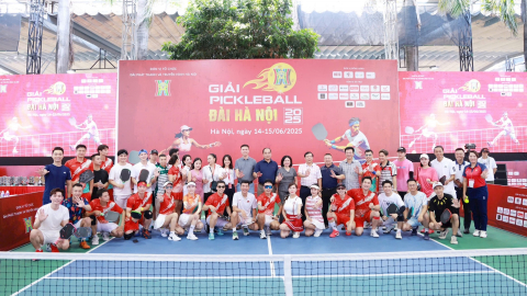 Sôi động Giải Pickleball Đài PT- TH Hà Nội 2025