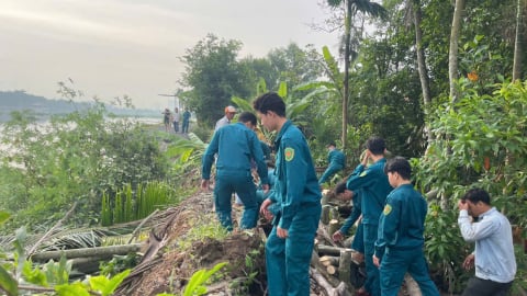 Sạt lở đê sông Sài Gòn, di dời khẩn cấp 4 hộ dân ở huyện Củ Chi