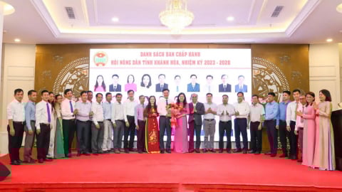 Ra mắt Ban Chấp hành Hội Nông dân tỉnh Khánh Hòa (mới) sau sáp nhập, hợp nhất với tỉnh Ninh Thuận