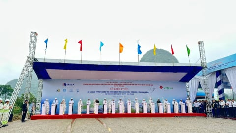 Khởi công giai đoạn 2 cao tốc Đồng Đăng - Trà Lĩnh, nối liền mạch máu giao thông chiến lược