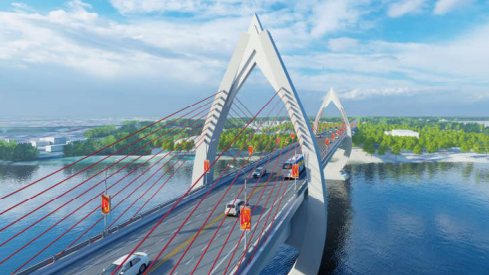 Trước khi sáp nhập với Ninh Bình và Hà Nam, tỉnh Nam Định họp đặt tên cho một cây cầu mới có hình búp sen