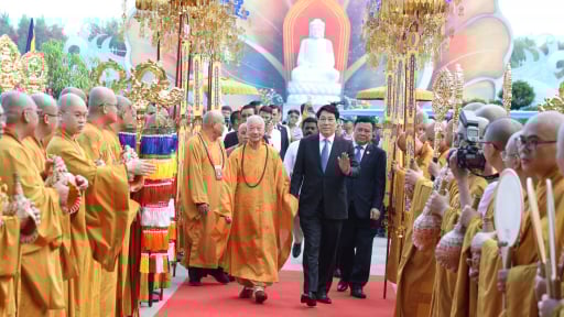 Chủ tịch nước Lương Cường dự khai mạc Đại lễ Vesak 2025