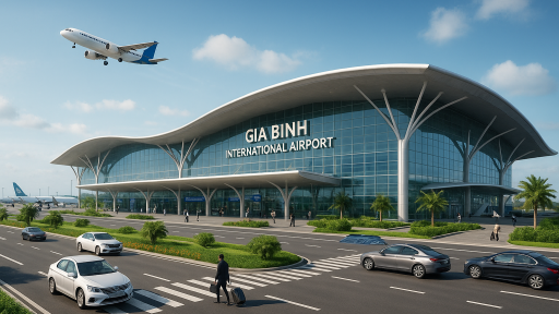 AI và ảnh: Viễn cảnh sân bay quốc tế Gia Bình cách Hà Nội chỉ 40 km, di chuyển bằng tuyến đường hơn 71.000 tỷ đồng?