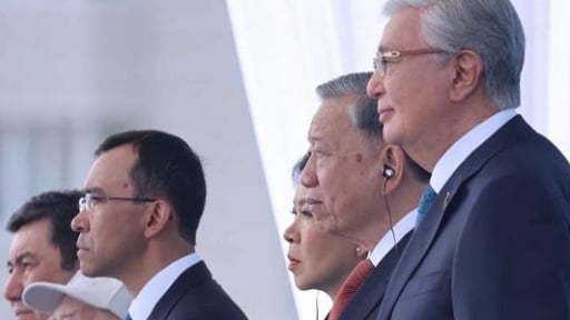 Tổng Bí thư Tô Lâm tham dự Lễ duyệt binh kỷ niệm 80 năm Ngày Chiến thắng phát xít tại Kazakhstan