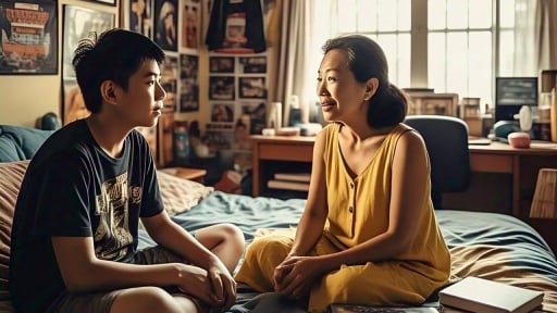Xem phim, một câu thoại khiến tôi sốc, con còn 'bồi' thêm một câu càng làm tôi muốn độn thổ