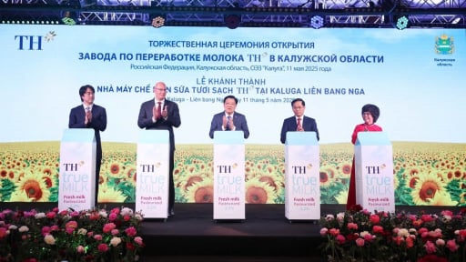 Tập đoàn TH khánh thành Nhà máy chế biến sữa công suất hàng đầu Liên bang Nga