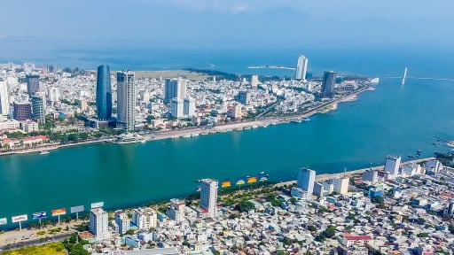 Nhìn từ trên cao nơi dự kiến là trung tâm hành chính Đà Nẵng sau khi hợp nhất với Quảng Nam