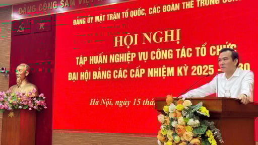 Đại hội đại biểu đảng bộ cấp trên cơ sở trực thuộc Đảng ủy MTTQ, các đoàn thể Trung ương  hoàn thành trước 31/8