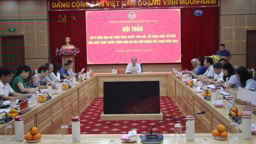Trung ương Hội Nông dân Việt Nam tổ chức Hội thảo lấy ý kiến góp ý sửa đổi, bổ sung Hiến pháp 2013