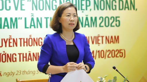 Phó Chủ tịch Hội Nông dân Việt Nam Bùi Thị Thơm: Giải báo chí tam nông 2025 phải phản ánh được 'bộ tứ trụ cột' Nghị quyết mới