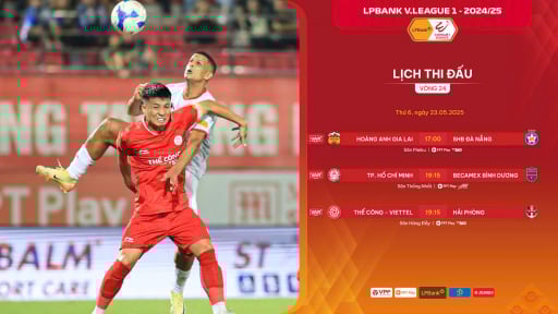 Lịch phát sóng trực tiếp vòng 24 V.League 2024/2025: Quyền tự quyết!