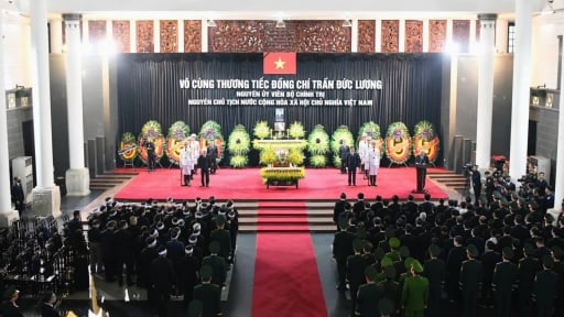 Toàn cảnh Lễ tang nguyên Chủ tịch nước Trần Đức Lương