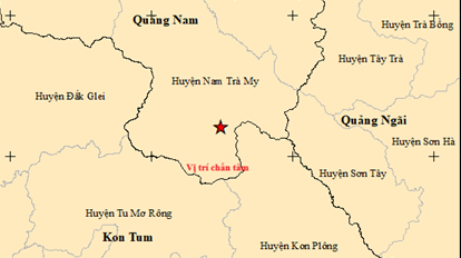 Tại sao từ hôm qua đến nay, khu vực Nam Trà My của tỉnh Quảng Nam, Kon Plông của tỉnh Kon Tum ghi nhận tới 13 trận động đất?