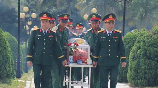 Điện Biên: Truy điệu và an táng 7 liệt sĩ quân tình nguyện hy sinh tại Lào