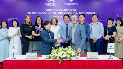 Vinschool triển khai Chương trình giáo dục Trí tuệ Nhân tạo toàn diện từ mầm non đến lớp 12