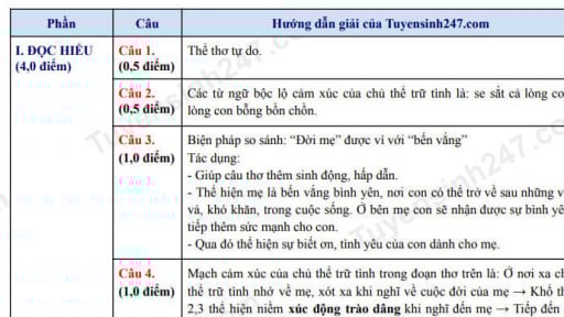Đề thi môn Văn vào lớp 10 năm 2025 của Bình Dương có gợi ý đáp án