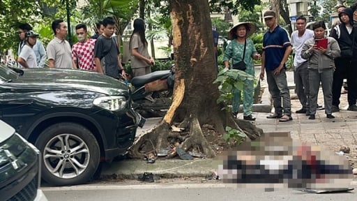 Va chạm với ô tô BMW, nữ sinh ở Hà Nội bị đứt lìa chân 