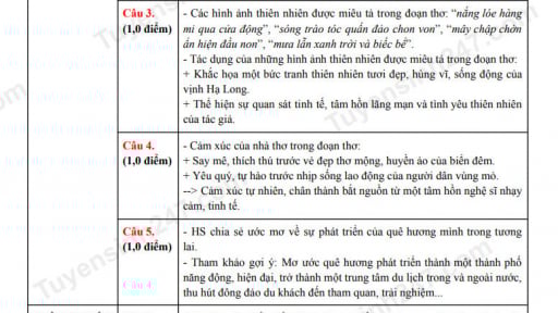 Đề thi môn Văn vào lớp 10 năm 2025 của Quảng Ninh có gợi ý đáp án 