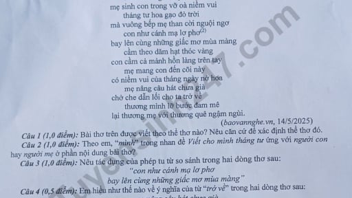 Đề thi môn Văn vào lớp 10 năm 2025 của Hưng Yên có gợi ý đáp án