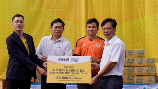 Quỹ Phát triển Tài năng Việt trao tặng hồ bơi tại Gia Lai