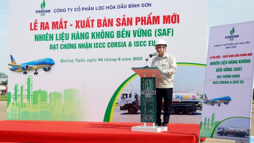 BSR ra mắt và xuất bán lô sản phẩm mới Nhiên liệu hàng không bền vững (SAF)