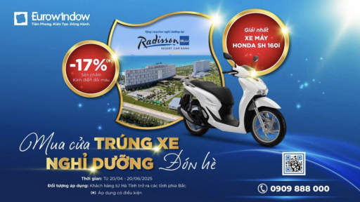 Eurowindow ưu đãi đặc biệt khách hàng mua cửa, kính điện đổi màu trong tháng 6/2025