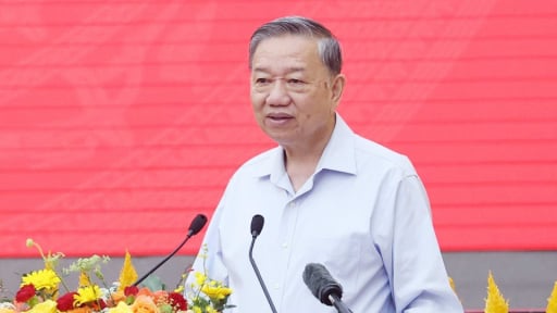 Hình ảnh Tổng Bí thư Tô Lâm làm việc với 3 tỉnh chuẩn bị hợp nhất là Lâm Đồng, Bình Thuận và Đắk Nông