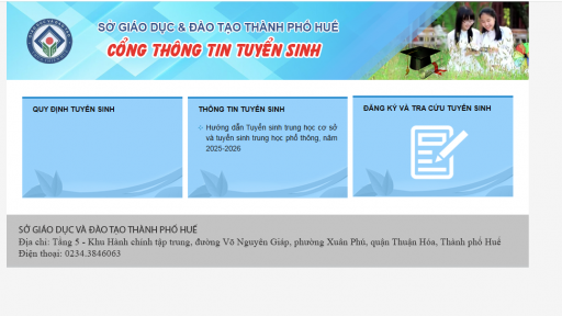 Lịch công bố điểm thi vào lớp 10 năm 2025-2026 của Huế