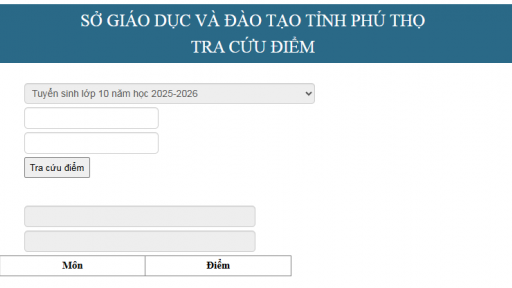 Phú Thọ công bố điểm thi vào lớp 10 năm 2025-2026, tra cứu thế nào nhanh nhất?