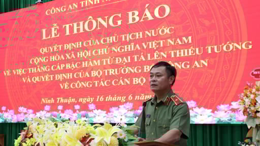 Giám đốc Công an tỉnh Ninh Thuận được thăng hàm Thiếu tướng và nhận nhiệm vụ quan trọng tại CHDCND Lào