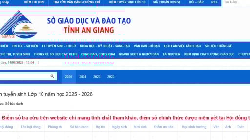 An Giang công bố điểm thi lớp 10, tra cứu điểm thi vào lớp 10 năm 2025 của An Giang theo cách này nhanh nhất