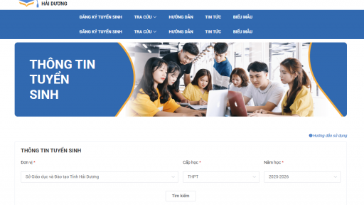 Tra cứu điểm thi vào lớp 10 năm 2025 của Hải Dương chuẩn và nhanh nhất 