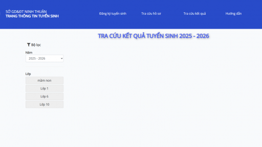 Tra cứu điểm thi vào lớp 10 năm 2025 của Ninh Thuận chuẩn nhất