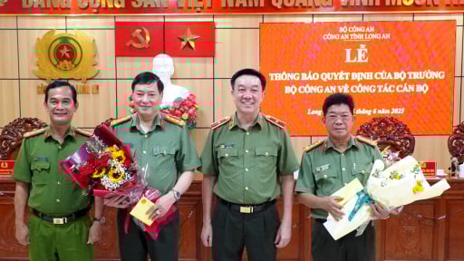 Hai Phó Giám đốc Công an tỉnh Long An nhận nhiệm vụ mới ở Bộ Công an