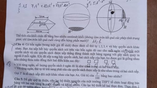 Đề thi môn Toán tốt nghiệp THPT 2025 mã đề 121 có gợi ý đáp án