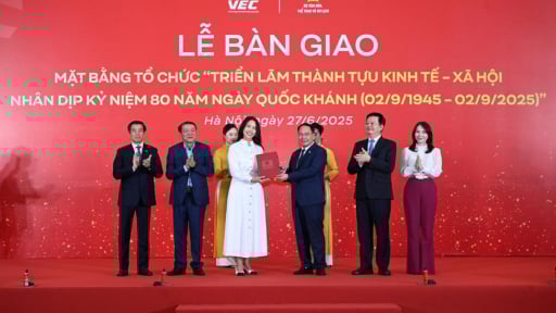 Vingroup bàn giao mặt bằng Triển lãm thành tựu kinh tế - xã hội nhân dịp kỷ niệm 80 năm ngày Quốc khánh