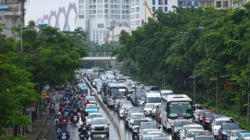 Ảnh ấn tượng tuần: Hà Nội lắp đặt dải phân cách cứng và  nườm nượp du khách thả dáng tại bãi biển đẹp nhất hành tinh