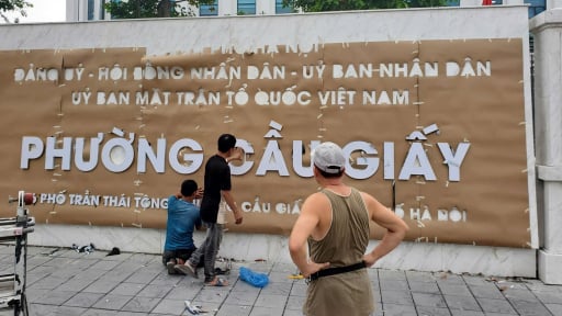 Trụ sở  xã, phường ở Hà Nội trước giờ 'G' công bố hoạt động chính thức