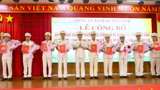 Kiện toàn 54 đơn vị Công an cấp xã, phường thuộc tỉnh Quảng Ninh
