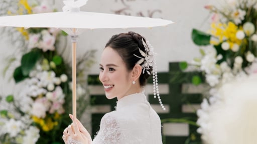 “Kim Tae Hee Việt Nam' đăng ký kết hôn, hé lộ người mai mối với chồng thiếu gia