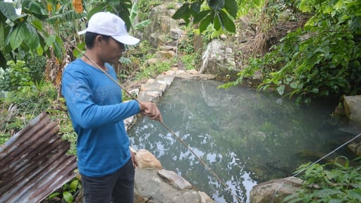 Chỉ đợi mùa mưa, dân An Giang lại kéo lên ngọn núi được ví như 'nóc nhà miền Tây' săn loài cua núi hung dữ, cần câu chỉ là nhánh tre cong 
