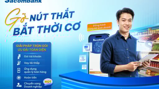 Sacombank đồng hành cùng hộ kinh doanh trong giai đoạn chuyển mình