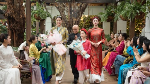 Á hậu chuyển giới Nguyễn Cao Minh Anh cùng dàn mẫu nhí gây sốt trong bộ sưu tập thời trang mới ở Hà Nội