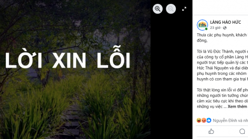 Quản lý Làng Háo Hức xin lỗi, dư luận càng thêm bức xúc: Chuyên gia chỉ ra '4 cái sai'