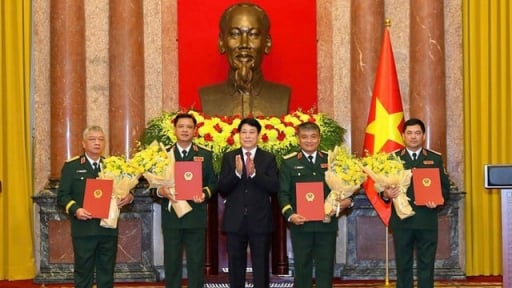 Chân dung 4 Ủy viên Trung ương Đảng, Thứ trưởng Bộ Quốc phòng được thăng quân hàm Thượng tướng