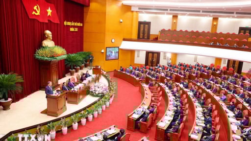 Hình ảnh khai mạc Hội nghị Trung ương Đảng khóa XIII lần thứ 12
