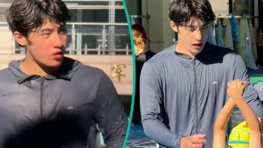 Huấn luyện viên bơi lội đẹp trai, 6 múi khiến các bà mẹ “đổ xô” đi đăng ký học 