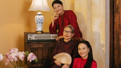 Vẻ đẹp của 4 thế hệ phụ nữ trong gia đình Bảo Thanh