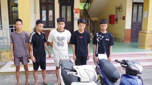 Bắt giữ nhóm đối tượng lẻn vào khu ký túc xá ở Ninh Bình trộm xe máy
