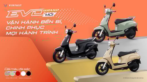 VinFast ra mắt xe máy điện Evo Grand với 2 pin có thể tháo rời, đi được tới 262 km/lần sạc
